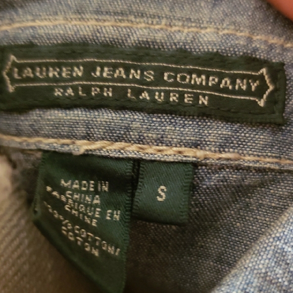 Ralph Lauren  Blue Denim Button-Up Shirt - Picture 8 of 8